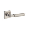 Iver Door Handle Brunswick Knurled Square Rose Pair Satin Nickel