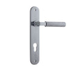 Iver Door Handle Brunswick Oval Euro Brushed Chrome