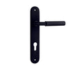 Iver Door Handle Brunswick Oval Euro Matt Black