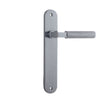 Iver Door Handle Brunswick Oval Latch Brushed Chrome