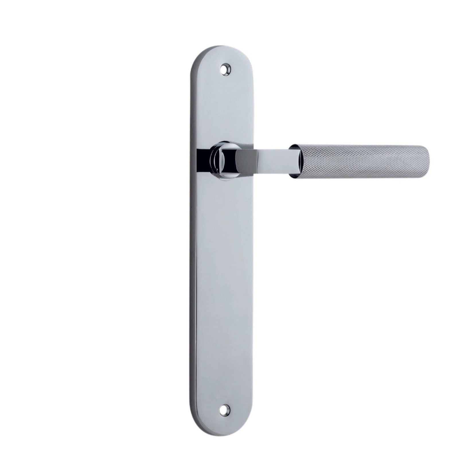 Iver Door Handle Brunswick Oval Latch Polished Chrome