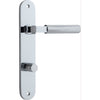 Iver Door Handle Brunswick Oval Privacy Polished Chrome