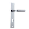 Iver Door Handle Brunswick Rectangular Euro Polished Chrome