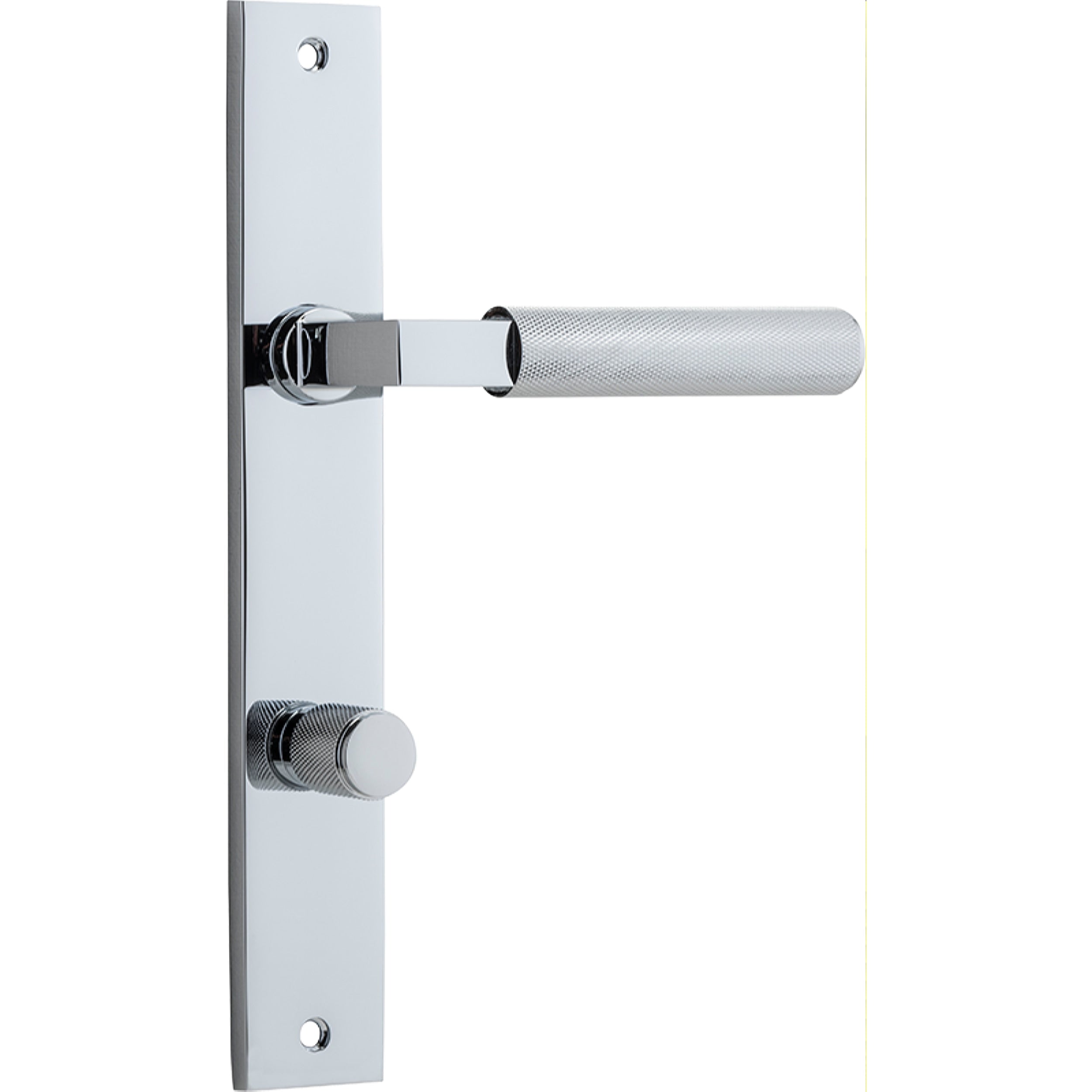 Iver Door Handle Brunswick Rectangular Privacy Polished Chrome