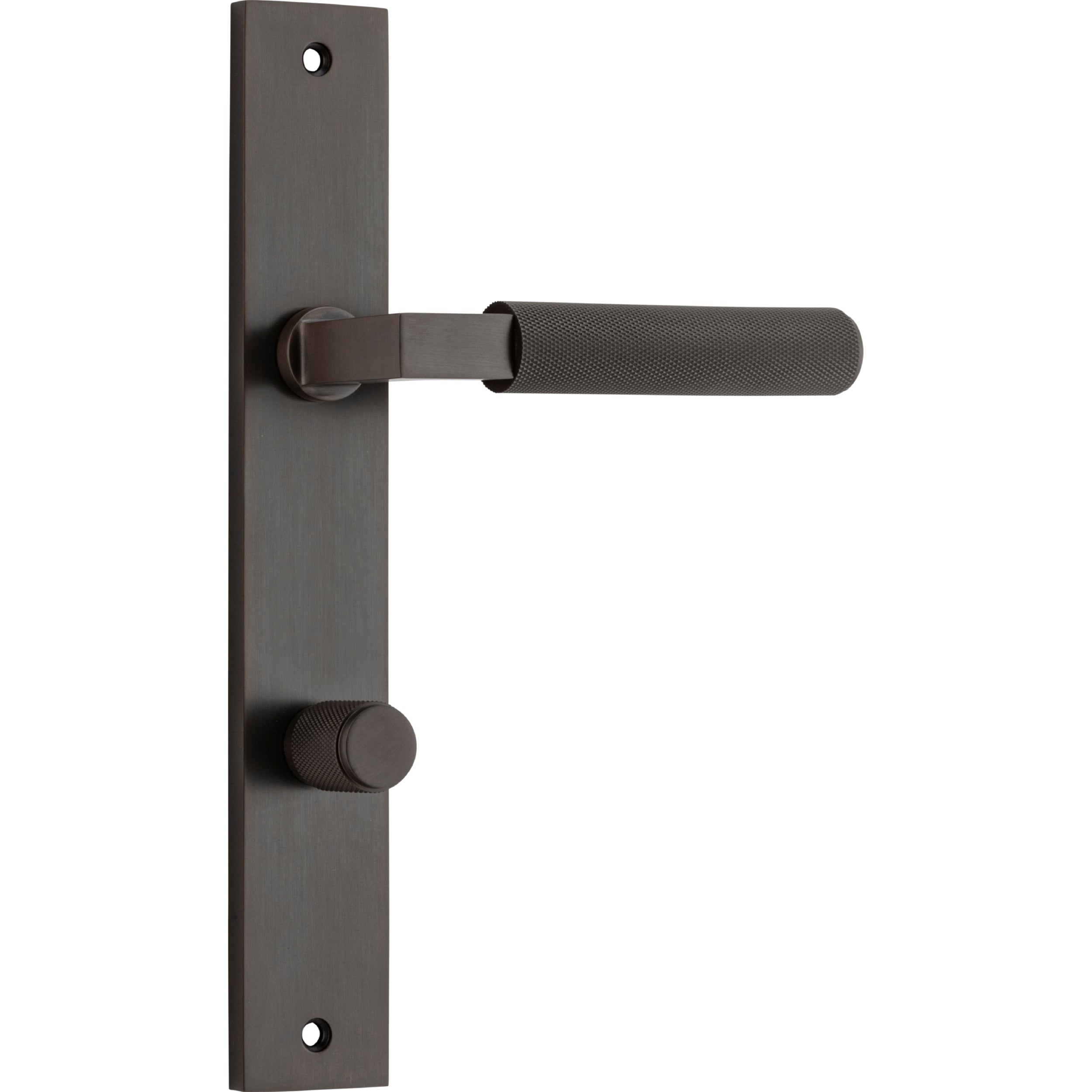 Iver Door Handle Brunswick Rectangular Privacy Signature Brass