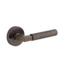 Iver Door Handle Brunswick Rose Round Signature Brass Inbuilt Privacy Kit