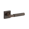 Iver Door Handle Brunswick Rose Square Signature Brass Inbuilt Privacy Kit