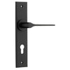 Iver Door Handle Como Chamfered Euro Matt Black