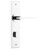 Iver Door Handle Como Chamfered Privacy Polished Chrome