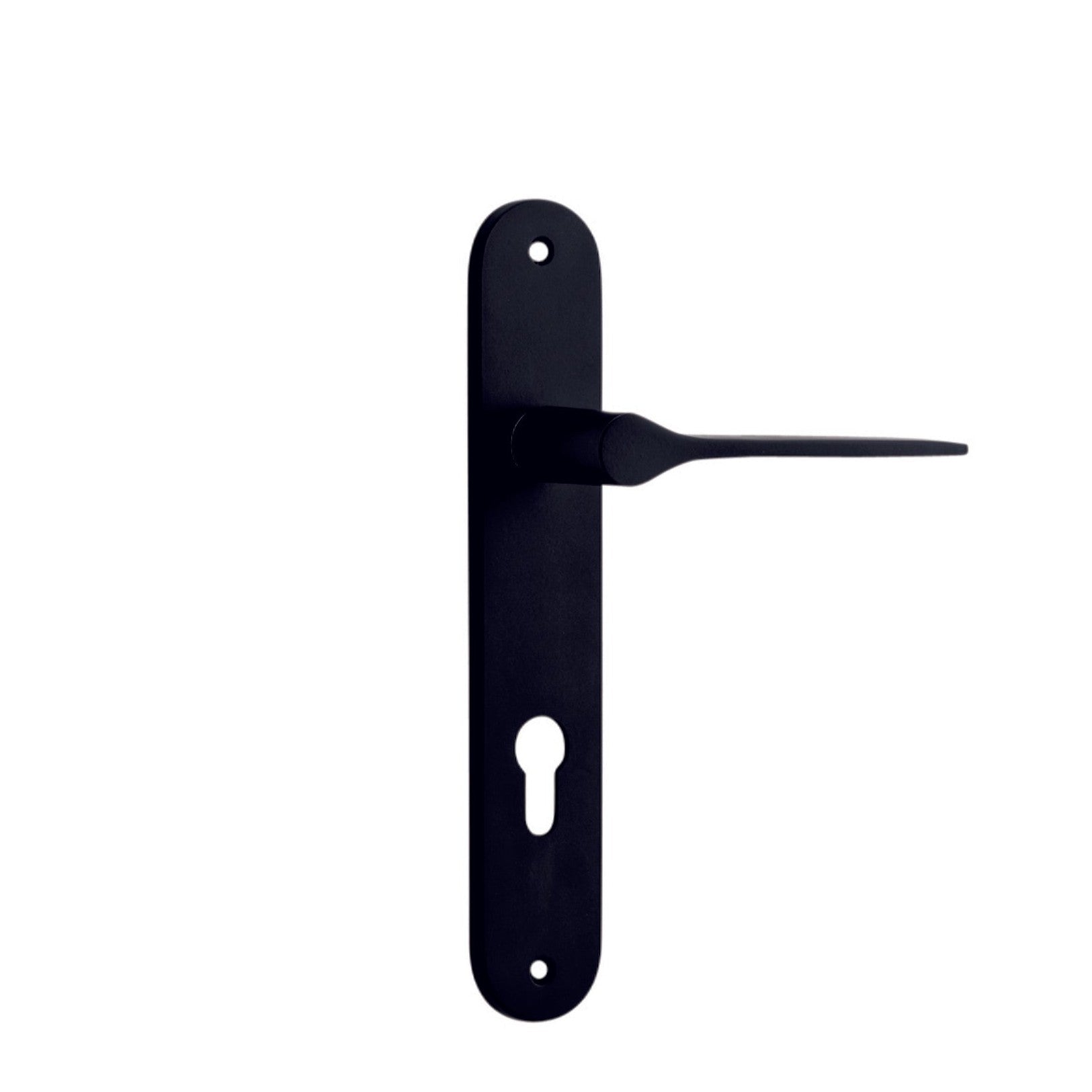 Iver Door Handle Como Oval Euro Matt Black