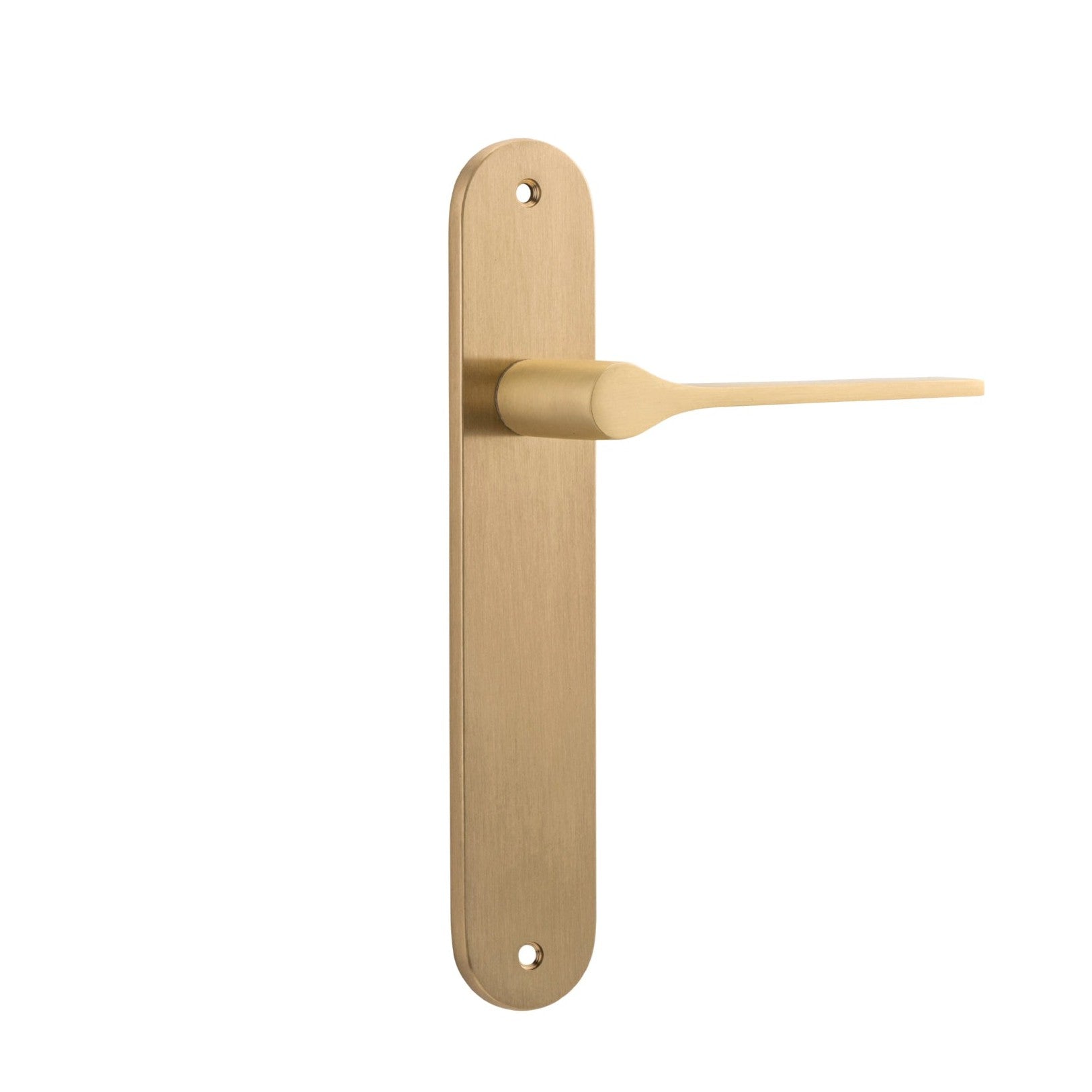 Iver Door Handle Como Oval Latch Brushed Brass