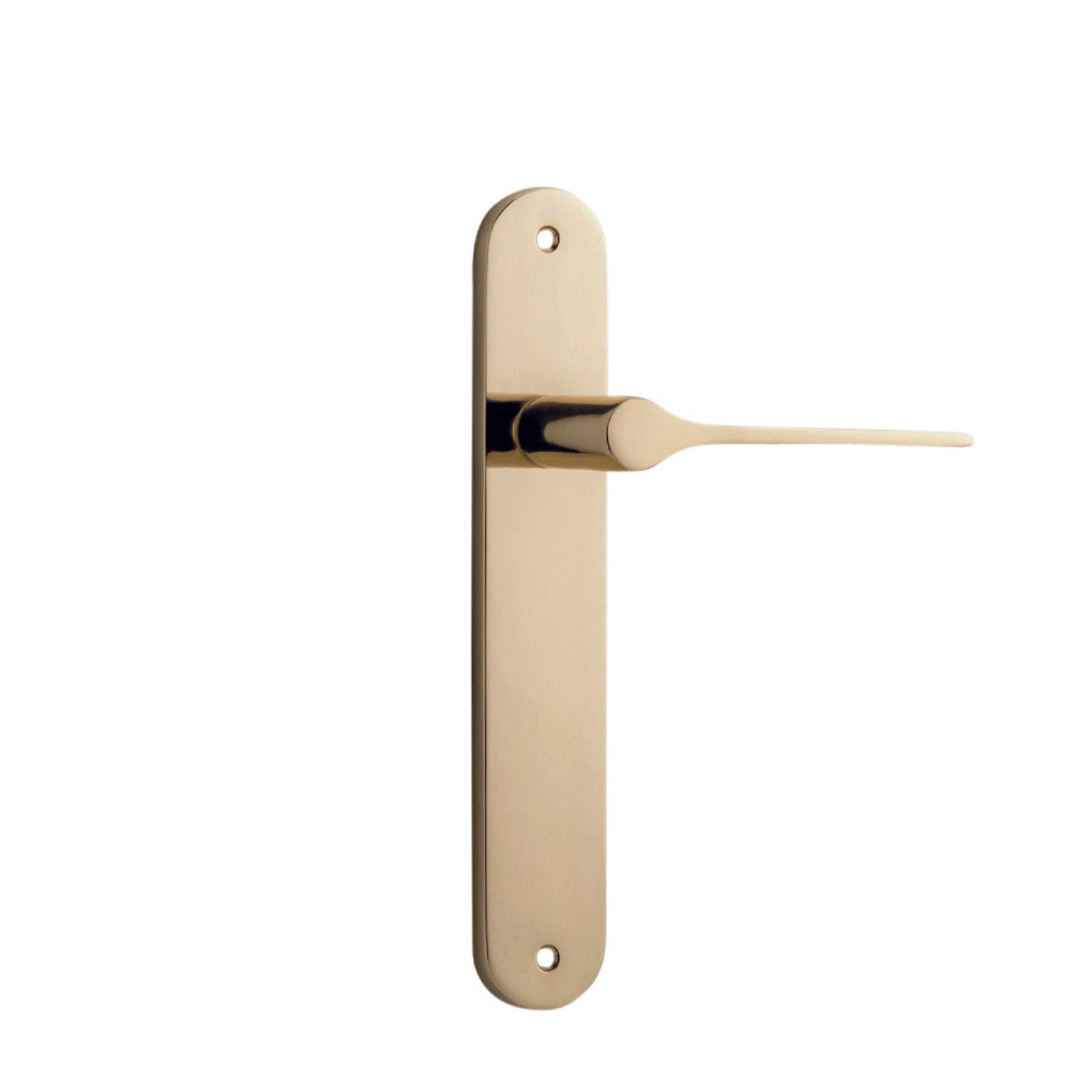 Iver Door Handle Como Oval Latch Polished Brass