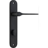 Iver Door Handle Como Oval Privacy Matt Black