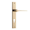 Iver Door Handle Como Rectangular Euro Polished Brass