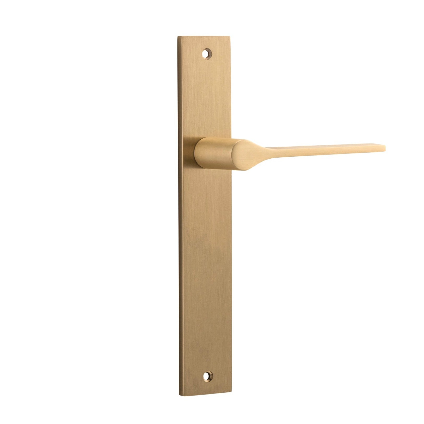 Iver Door Handle Como Rectangular Latch Brushed Brass