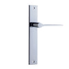 Iver Door Handle Como Rectangular Latch Polished Chrome