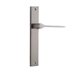 Iver Door Handle Como Rectangular Latch Satin Nickel