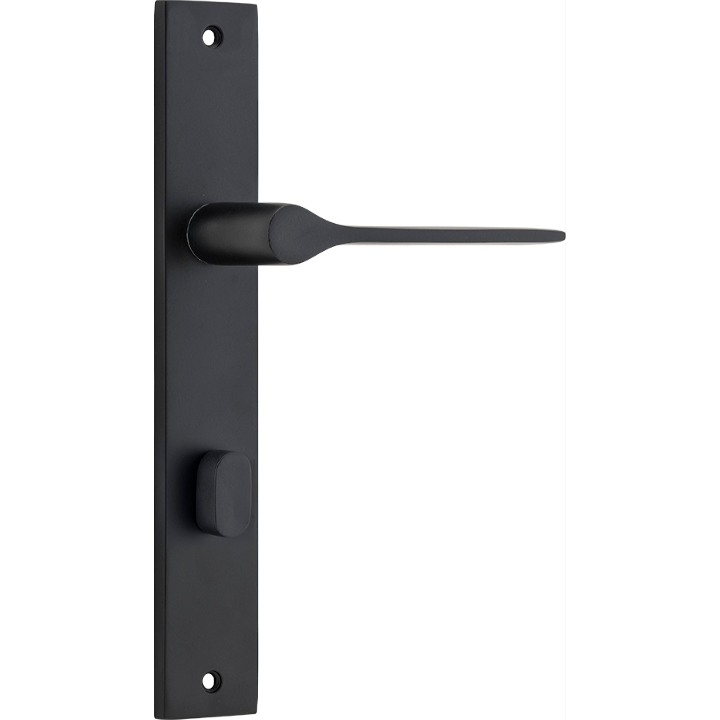 Iver Door Handle Como Rectangular Privacy Matt Black