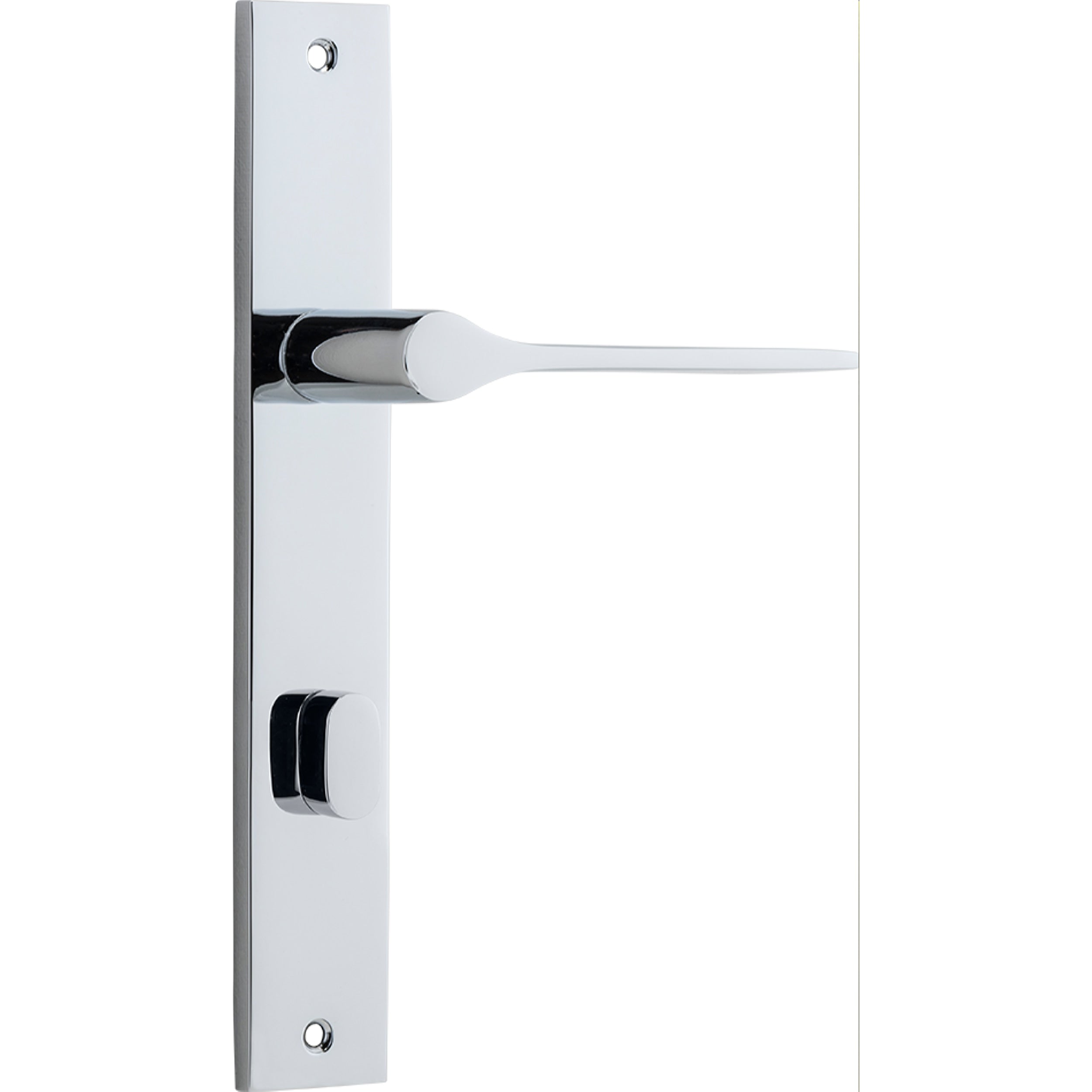 Iver Door Handle Como Rectangular Privacy Polished Chrome