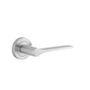 Iver Door Handle Como Round Rose Pair Brushed Chrome