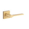 Iver Door Handle Como Square Rose Pair Brushed Brass