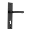 Iver Door Handle Copenhagen Chamfered Euro Pair Matt Black