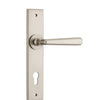 Iver Door Handle Copenhagen Chamfered Euro Pair Satin Nickel