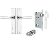 Iver Door Handle Copenhagen Chamfered Key/Key Polished Chrome Entrance Kit