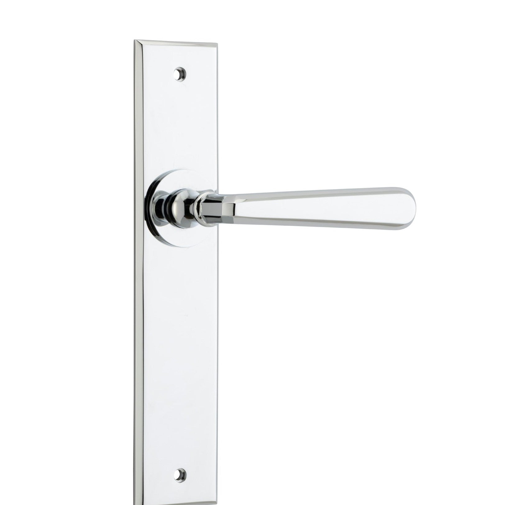 Iver Door Handle Copenhagen Chamfered Latch Pair Polished Chrome