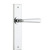 Iver Door Handle Copenhagen Chamfered Latch Pair Polished Chrome