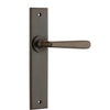 Iver Door Handle Copenhagen Chamfered Latch Pair Signature Brass