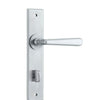 Iver Door Handle Copenhagen Chamfered Privacy Pair Brushed Chrome