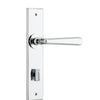 Iver Door Handle Copenhagen Chamfered Privacy Pair Polished Chrome