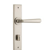 Iver Door Handle Copenhagen Chamfered Privacy Pair Satin Nickel