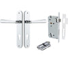 Iver Door Handle Copenhagen Oval Euro Pair Key/Key Polished Chrome Entrance Kit