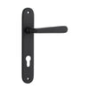 Iver Door Handle Copenhagen Oval Euro Pair Matt Black