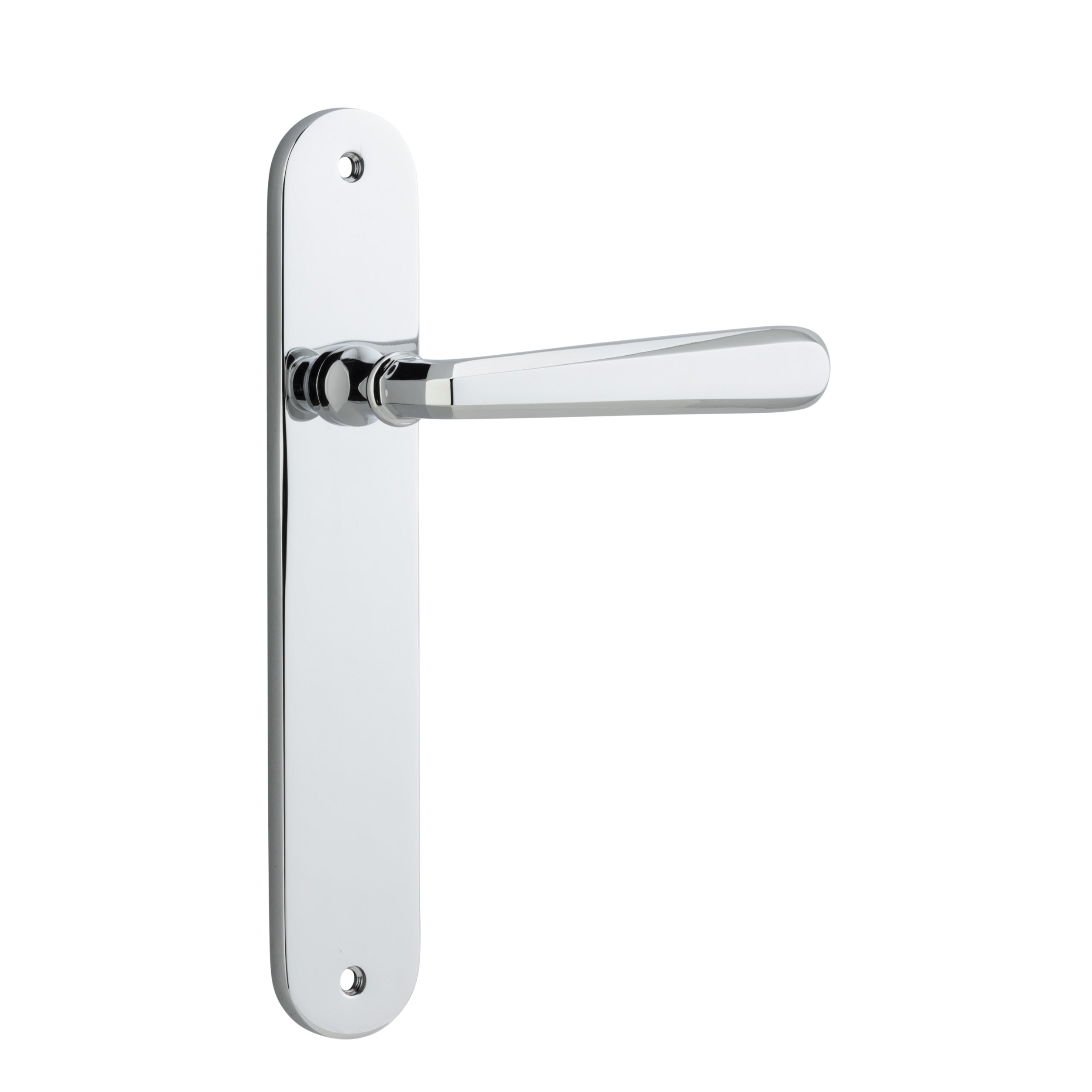 Iver Door Handle Copenhagen Oval Latch Pair Polished Chrome