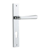 Iver Door Handle Copenhagen Rectangular Euro Pair Polished Chrome