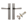 Iver Door Handle Copenhagen Rectangular Latch Pair Distressed Nickel Passage Kit