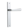 Iver Door Handle Copenhagen Rectangular Latch Pair Polished Chrome