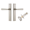 Iver Door Handle Copenhagen Rectangular Latch Pair Satin Nickel Passage Kit