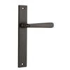 Iver Door Handle Copenhagen Rectangular Latch Pair Signature Brass