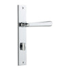 Iver Door Handle Copenhagen Rectangular Privacy Pair Polished Chrome