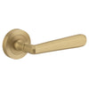 Iver Door Handle Copenhagen Round Rose Pair Brushed Brass