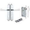 Iver Door Handle Copenhagen Shouldered Euro Pair Key/Thumb Polished Chrome Entrance Kit