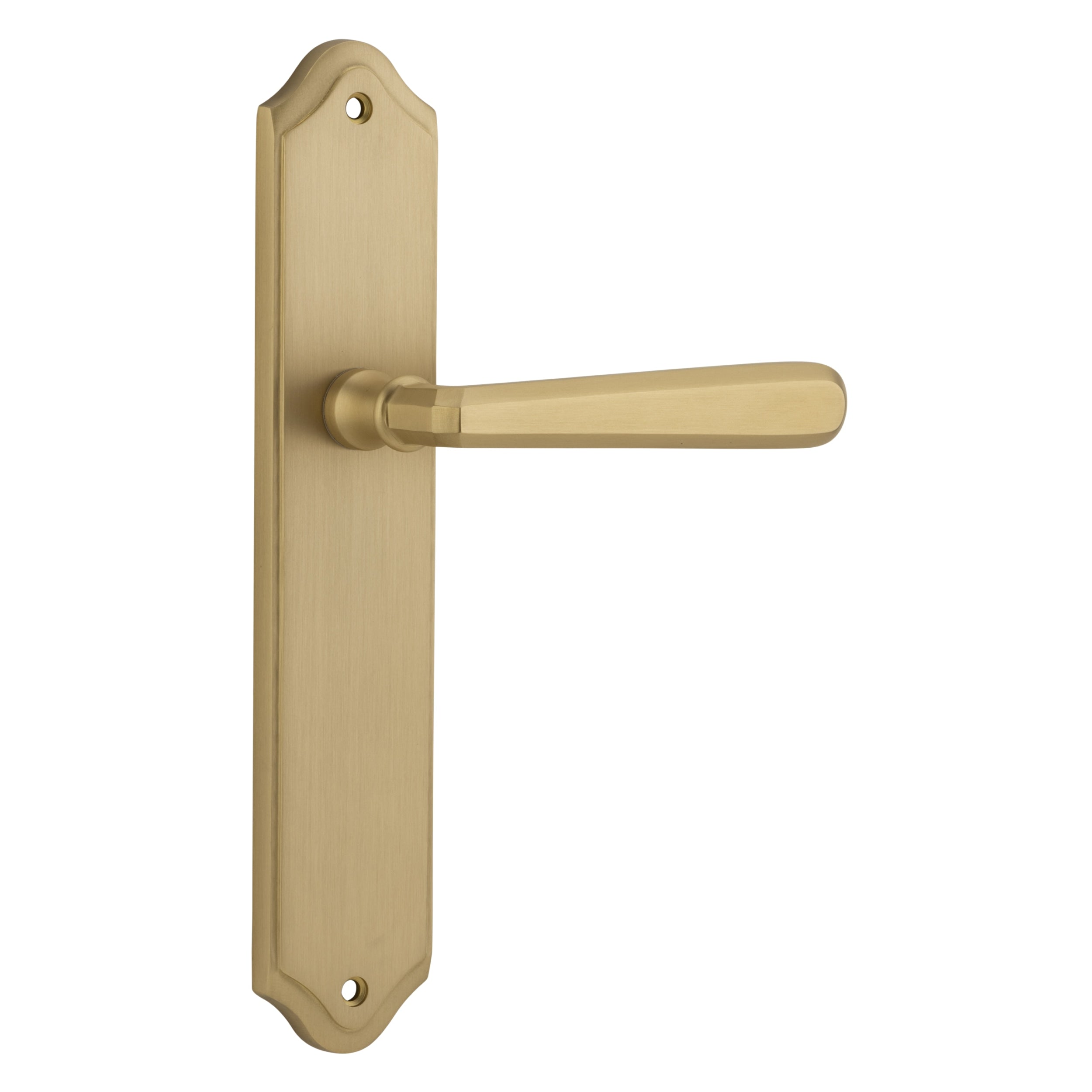 Iver Door Handle Copenhagen Shouldered Latch Pair Brushed Brass