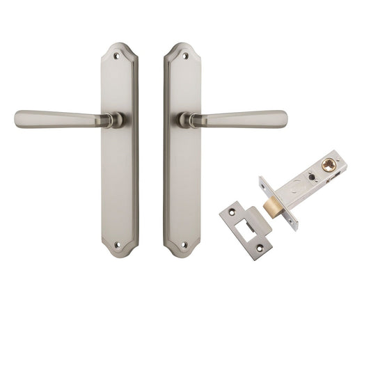 Iver Door Handle Copenhagen Shouldered Latch Pair Satin Nickel Passage Kit