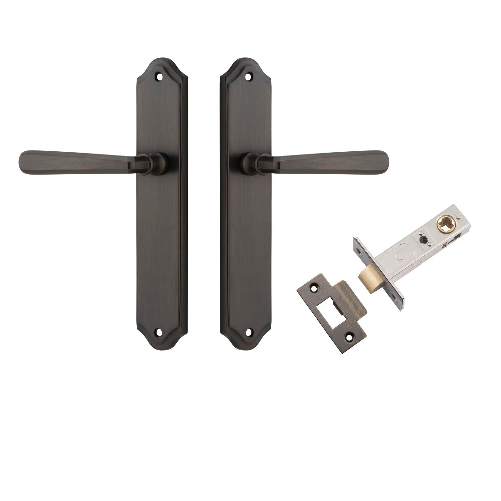 Iver Door Handle Copenhagen Shouldered Latch Pair Signature Brass Passage Kit