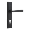 Iver Door Handle Copenhagen Stepped Euro Pair Matt Black