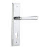 Iver Door Handle Copenhagen Stepped Euro Pair Polished Chrome